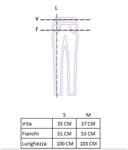Pantalone Paper brand Le Streghe